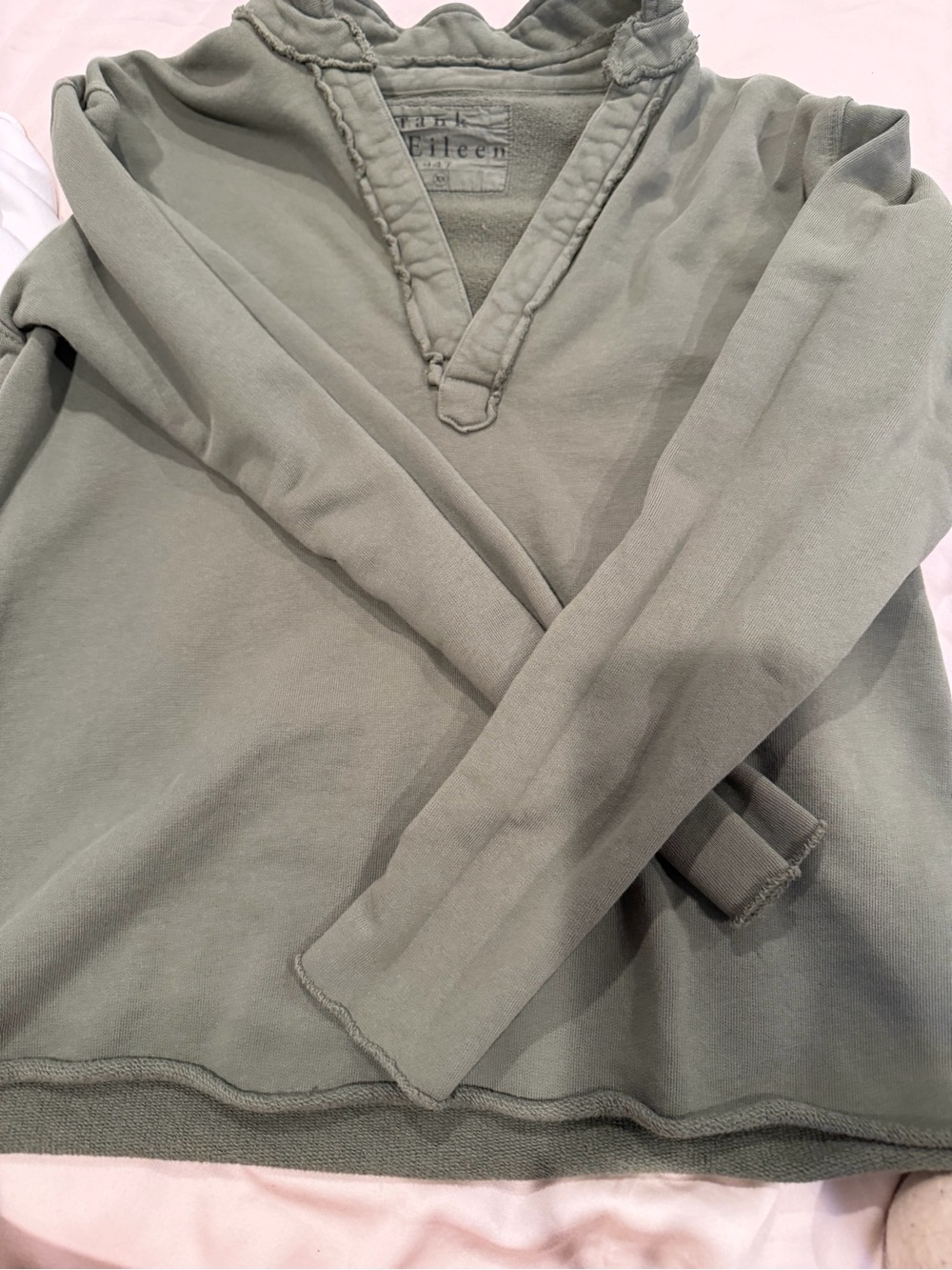 Frank & Eileen sage green triple fleece Pullover